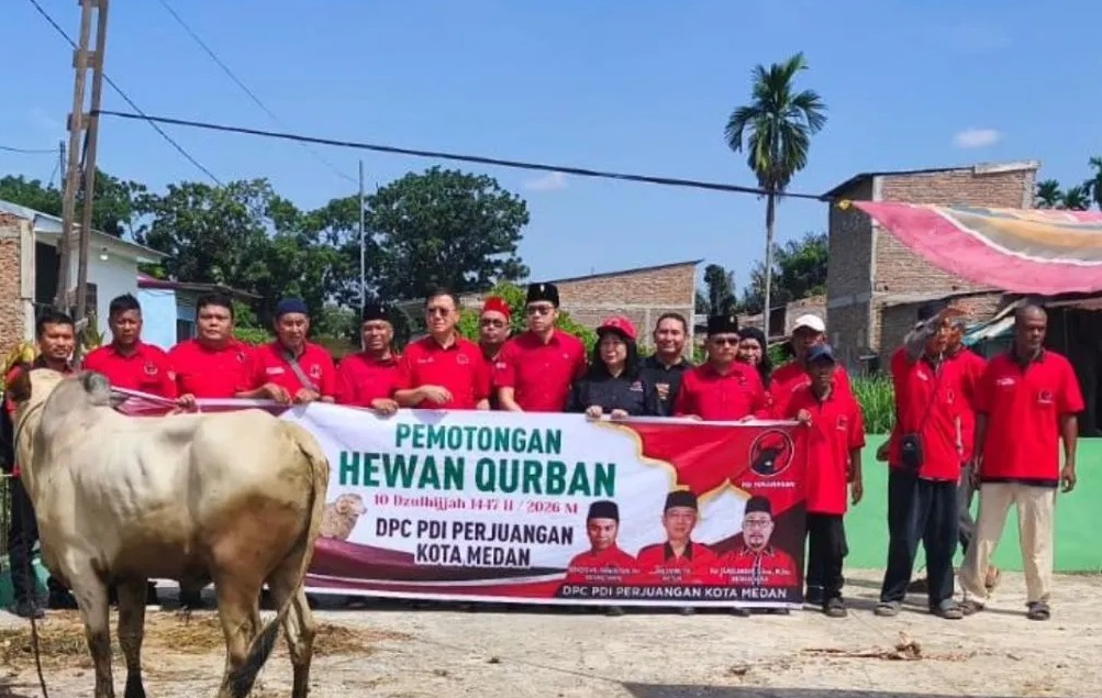 Rayakan Idul Adha, Banteng Medan Persembahkan 4 Ekor Lembu
